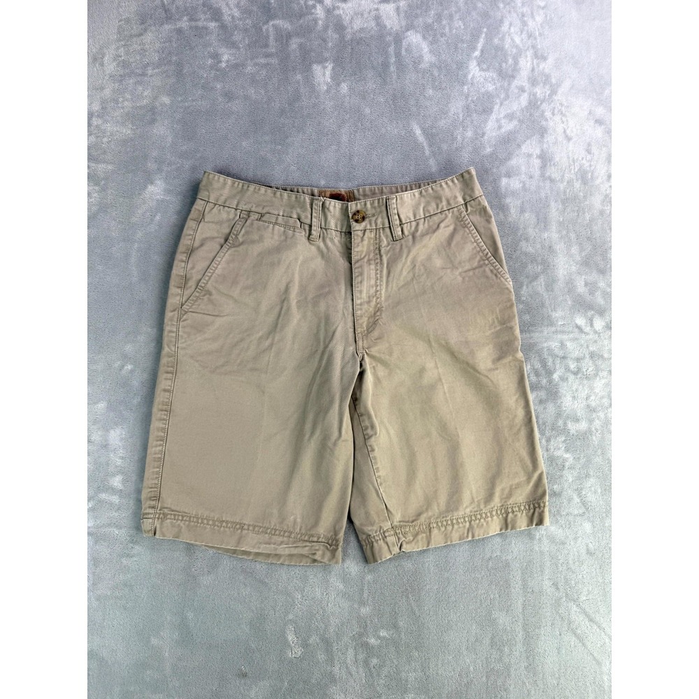 Boston Traders Luxury Vintage Chino Shorts Mens 32 Khaki Stretch Cotton Outdoor